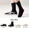 Unisex Crew Socks Soft Breathable Casual Socks Black