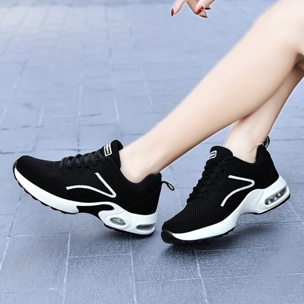 Women Air Cushion Sneakers Lightweight Breathable Knit Casual Shoes