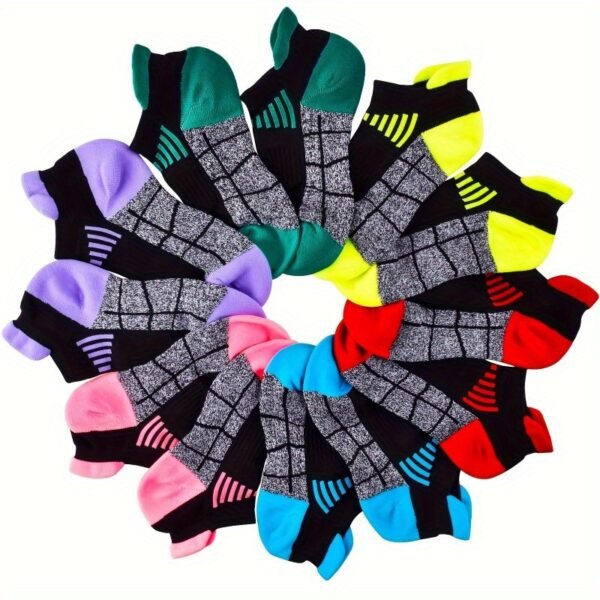 Women Compression Ankle Socks 6 Pack Breathable Moisture Wicking Sports Socks