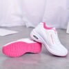 Women’s Platform Sneakers Air Cushion Lightweight Shoes (White/Pink)