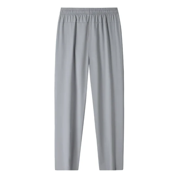 CHRLCK Men Running Pants Jogging Casual Summer Thin Sweatpants Quick Dry Ice Silk Straight Trousers Sports Gym Breathable Unisex