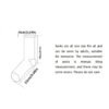 Women’s Basketball Socks Cushioned Mid-Calf Breathable Sports Socks (Black/White)